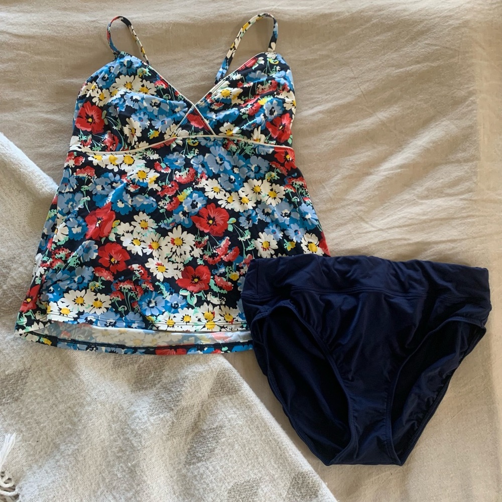 Lands' End Two Piece Tankini Swimsuit